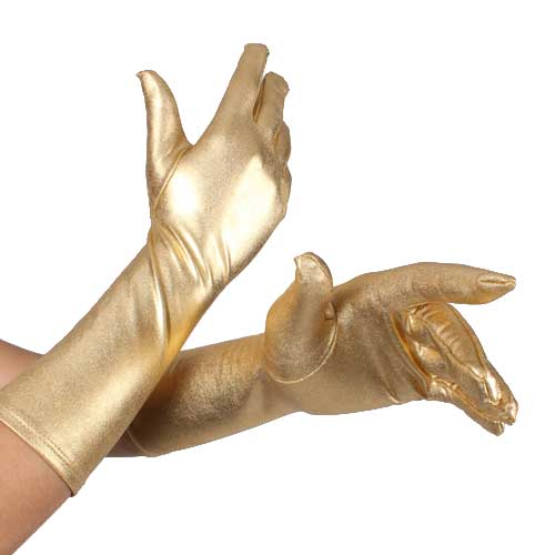 Guantes largos metálicos