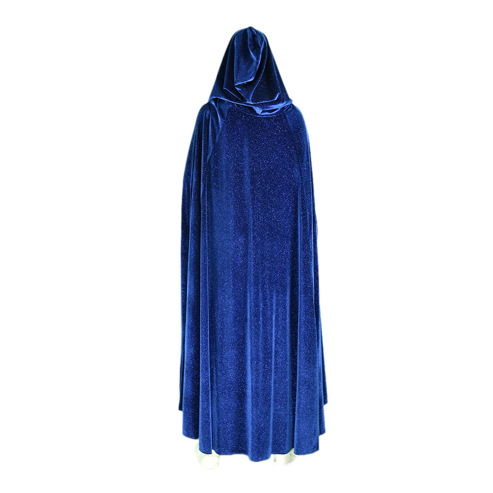 Capa de terciopelo brilloso corta